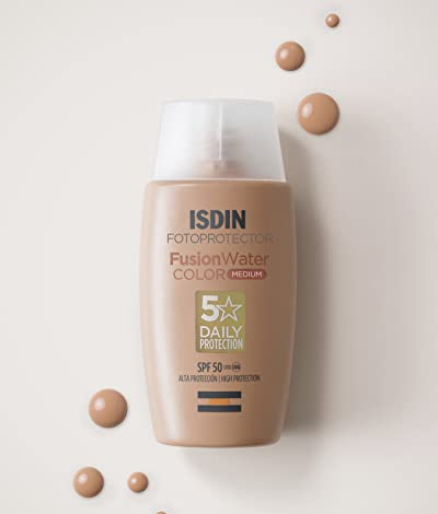 ضد آفتاب رنگی فیوژن واتر SPF 50 حجم ۵۰ میلی‌لیتر مناسب پوست چرب