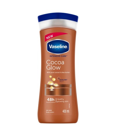 لوسیون بدن وازلین cocoa GLOW /400